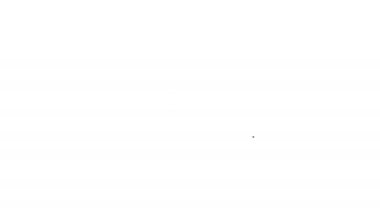 Beyaz arka plan üzerinde bitcoin satır simgesi ile Gri Kalkan. Kripto para madenciliği, blockchain teknolojisi, bitcoin, güvenlik, koruma, dijital para. 4k Video hareket grafik animasyon