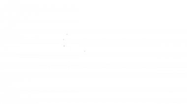 Gri Cryptocurrency kavramı bitcoin beyaz arka plan üzerinde mikroçip devre hattı simgesi ile daire içinde. Blockchain teknolojisi, dijital para piyasası. 4k Video hareket grafik animasyon