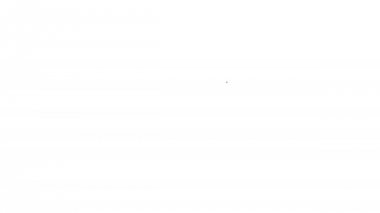 Beyaz arka planda Gri Kazma çizgisi simgesi. Blockchain teknolojisi, kripto para madenciliği, bitcoin, dijital para piyasası, kripto para cüzdanı. 4k Video hareket grafik animasyon