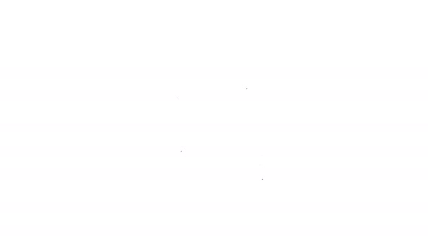 Criptomoeda cinza ícone de linha de câmbio no fundo branco. Bitcoin to Dólar ícone de câmbio. Tecnologia de criptomoeda, banco móvel. Animação gráfica em movimento de vídeo 4K — Vídeo de Stock