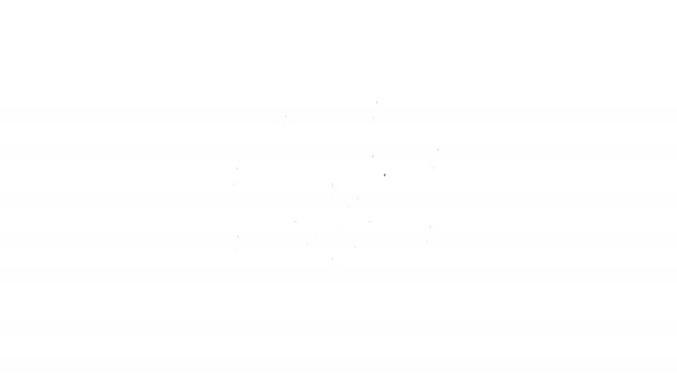 Γκρι ASIC ανθρακωρύχος εικονίδιο γραμμής σε λευκό φόντο. Κρυπτομηχανικός εξοπλισμός και υλικό εξόρυξης. Ενσωματωμένο κύκλωμα ειδικής εφαρμογής. κίνηση γραφικού κινουμένων σχεδίων 4K βίντεο — Αρχείο Βίντεο