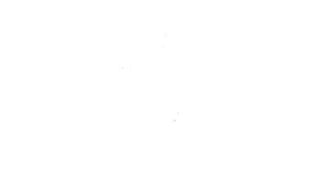 Grå kryptovaluta plånboks linje ikon på vit bakgrund. Plånbok och Bitcoin tecken. Gruv koncept. Pengar, betalning, kontanter, pay-ikonen. 4K video rörelse grafisk animation — Stockvideo