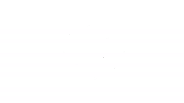 Szara ikona linii dystrybucyjnej na białym tle. Koncepcja dystrybucji treści. Animacja graficzna 4K Video Motion — Wideo stockowe