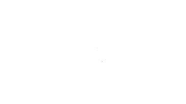 Gri DNA araştırması, beyaz arka plan daki arama çizgisi simgesi. Büyüteç ve DNA zinciri. Genetik mühendisliği, klonlama, babalık testi. 4k Video hareket grafik animasyon