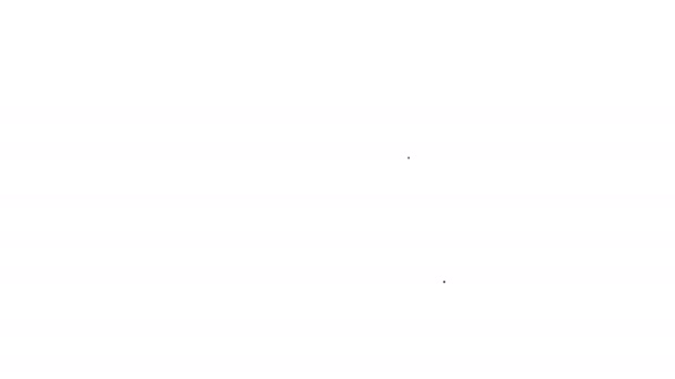 Graue Netzwerkschnittstelle - Kabelbuchsenleitungssymbol auf weißem Hintergrund. lan, Ethernet Port Zeichen. Local Area Connector Symbol. 4k Video Motion Graphic Animation — Stockvideo