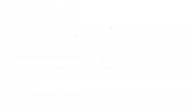 Beyaz arka planda Gri Fırın ve dişli çizgisi simgesi. Uygulama, servis konsepti, ayar seçenekleri, bakım, onarım, sabitleme ayarlama. 4k Video hareket grafik animasyon