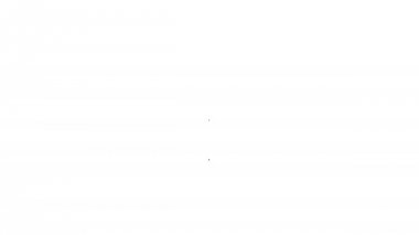 Beyaz arka planda Gri Ayar çizgisi simgesi. Aletler, servis, dişli, dişli, çark işareti. 4k Video hareket grafik animasyon