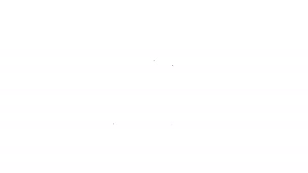 Icono de línea de engranajes y portátil gris sobre fondo blanco. Concepto de servicio de computadora portátil. Ajustar la aplicación, opciones de configuración, mantenimiento, reparación, fijación. Animación gráfica de vídeo 4K — Vídeo de stock