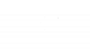 Beyaz arka plan üzerinde Gri Elektrikli scooter çizgi simgesi. 4k Video hareket grafik animasyon