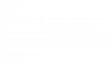 Gri Klasör ve beyaz arka planda kilit çizgisi simgesi. Kapalı klasör ve asma kilit. Güvenlik, güvenlik, koruma konsepti. 4k Video hareket grafik animasyon