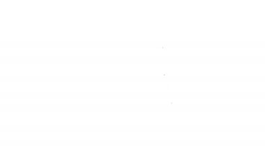 Gri Klasör ve beyaz arka planda kilit çizgisi simgesi. Kapalı klasör ve asma kilit. Güvenlik, güvenlik, koruma konsepti. 4k Video hareket grafik animasyon