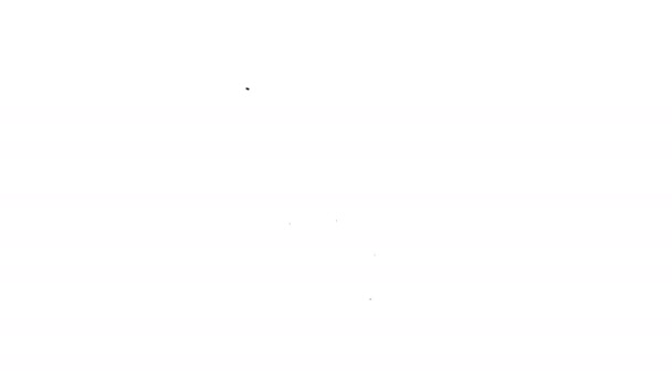 Icona linea interfaccia Computer api grigio su sfondo bianco. Interfaccia di programmazione delle applicazioni Tecnologia API. Integrazione software. Animazione grafica 4K Video motion — Video Stock