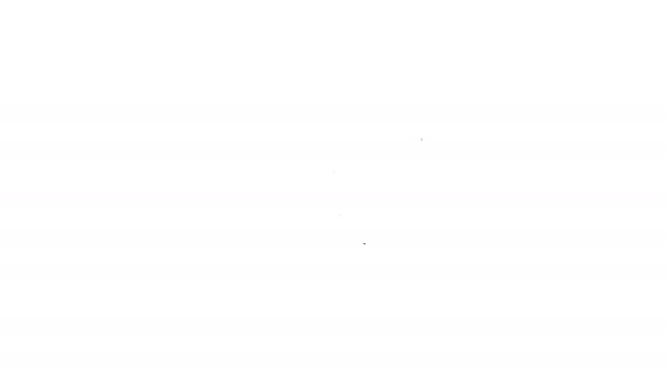 Grauer Ordner und Sperrzeilensymbol auf weißem Hintergrund. Ordner und Vorhängeschloss geschlossen. Sicherheit, Sicherheit, Schutzkonzept. 4k Video Motion Graphic Animation — Stockvideo