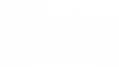 Gri Sabit disk sürücüsü ve beyaz arka plan daki kilit çizgisi simgesi. Hhd ve asma kilit. Güvenlik, güvenlik, koruma konsepti. 4k Video hareket grafik animasyon