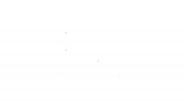 Beyaz arka planda kapalı asma kilit simgesine sahip Gri Sunucu güvenliği. Güvenlik, güvenlik, koruma konsepti. 4k Video hareket grafik animasyon