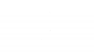 Beyaz arka planda kapalı asma kilit çizgisi simgesine sahip gri Usb flash sürücü. Güvenlik, güvenlik, koruma konsepti. 4k Video hareket grafik animasyon