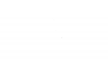 Beyaz arka plan üzerinde kilit çizgisi simgesi ile Gri Kalkan güvenlik. Koruma, güvenlik, şifre güvenliği. Güvenlik duvarı erişim gizlilik işareti. 4k Video hareket grafik animasyon