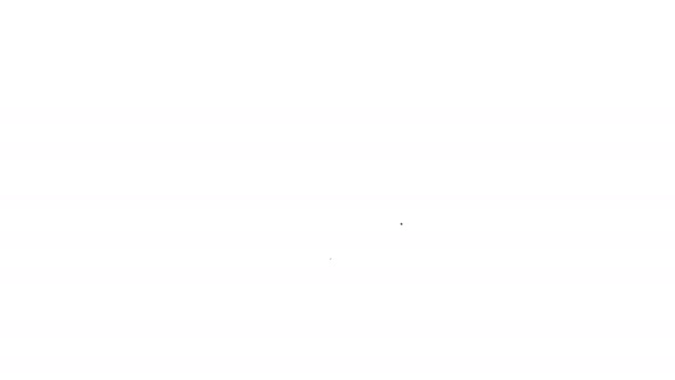 Grau geöffnetes Vorhängeschloss und Häkchenzeilensymbol auf weißem Hintergrund. Cyber-Sicherheitskonzept. Digitaler Datenschutz. Sicherheit. 4k Video Motion Graphic Animation — Stockvideo