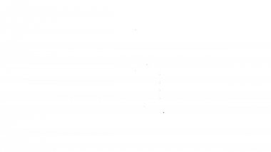 Beyaz arka plan üzerinde tıbbi klinik kayıt pet satır simgesi ile Siyah Pano. Sağlık sigortası formu. Tıbbi kontrol işaretleri raporu. 4k Video hareket grafik animasyon