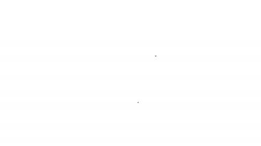 Siyah Xls dosya belge simgesi. Beyaz arka plan üzerinde xls düğme satırı simgesini indirin. Excel dosya simgesi. 4k Video hareket grafik animasyon