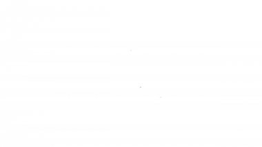 Siyah Görünmez veya beyaz arka plan üzerinde çizgi simgesigini gizle. 4k Video hareket grafik animasyon