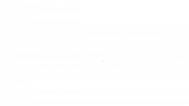 Beyaz arka planda Siyah Parola koruması ve güvenlik erişim çizgisi simgesi. Simgeyi kilitleyin. Güvenlik, güvenlik, koruma, gizlilik kavramı. 4k Video hareket grafik animasyon