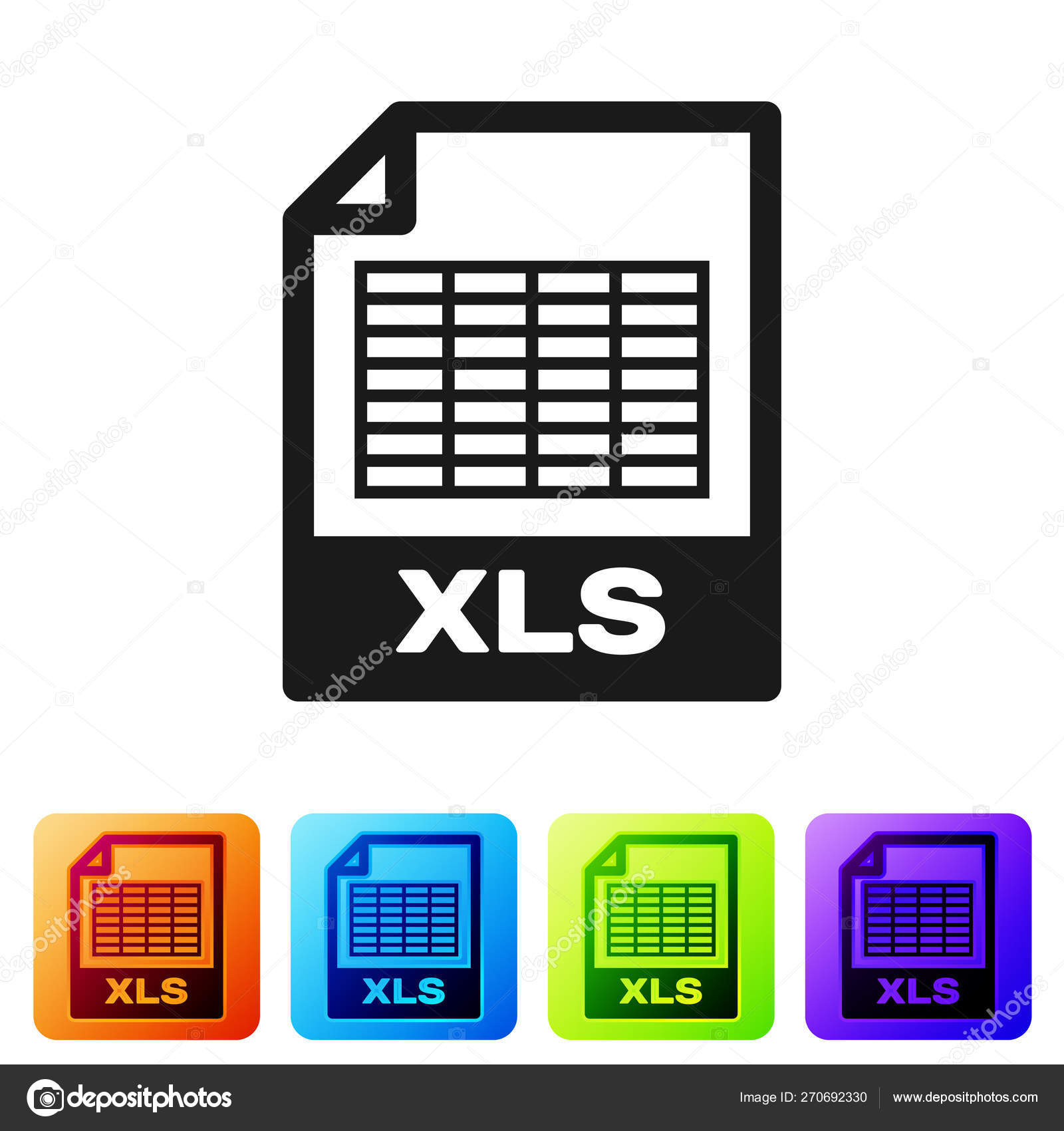 Black Xls File Document Icon Download Xls Button Icon Isolated On White Background Excel File Symbol Set Icon In Color Square Buttons Vector Illustration Vector Image By C Vectorvalera Gmail Com Vector