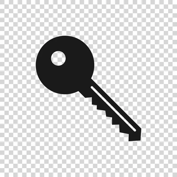 Graues Schlüsselsymbol isoliert auf transparentem Hintergrund. Vektorillustration — Stockvektor