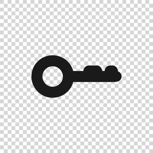 Grey Key icon isolated on transparent background. Vector Illustration — Stock Vector