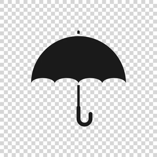 Grey Umbrella icon isolated on transparent background. Vector Illustration — Stock Vector