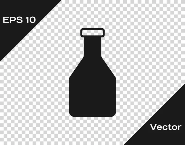 Ícone de garrafa de ketchup cinza isolado em fundo transparente. Ilustração vetorial —  Vetores de Stock