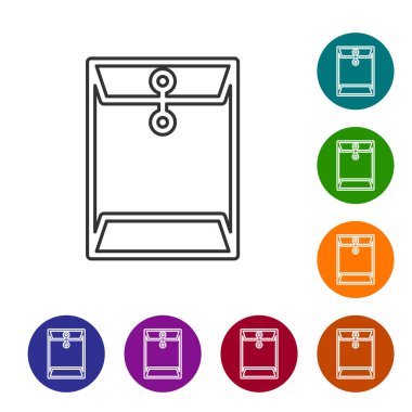 Beyaz arka planda yalıtılmış Gri Zarf çizgi simgesi. E-posta ileti mektubu simgesi. Vektör İllüstrasyonu