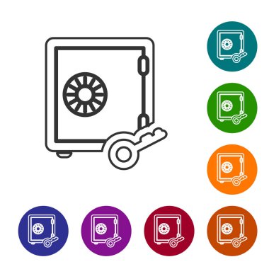 Beyaz arka plandaki kazık çizgisi simgesinin Gri Kanıtı. Kripto para ekonomisi ve finans tahsilatı. Simgeyi renk çemberi düğmelerinde ayarlayın. Vektör İllüstrasyonu