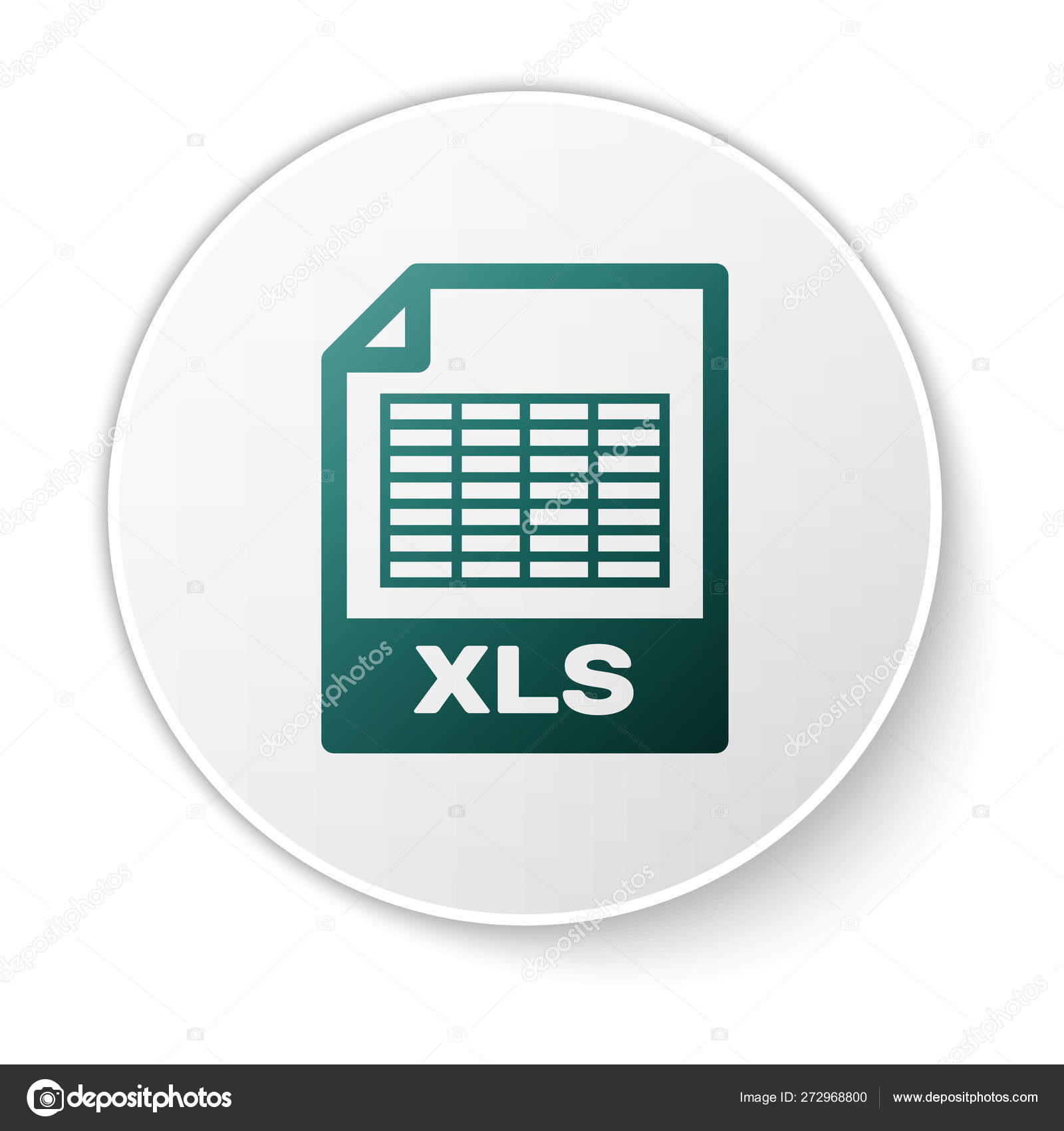 Green Xls File Document Icon Download Xls Button Icon Isolated On White Background Excel File Symbol White Circle Button Vector Illustration Vector Image By C Vectorvalera Gmail Com Vector Stock