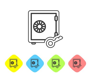 Beyaz arka plandaki kazık çizgisi simgesinin Gri Kanıtı. Kripto para ekonomisi ve finans tahsilatı. Renk eşkenar dörtgen düğmelerinde simgeyi ayarlayın. Vektör İllüstrasyonu