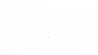 Beyaz arka planda onay işareti simgesi olan Siyah Alışveriş sepeti. Onaylı, onaylamak, kene, tamamlanmış sembolü ile Süpermarket sepeti. 4k Video hareket grafik animasyon