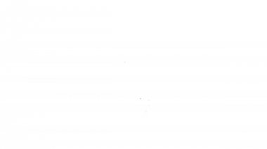 Beyaz arka plan üzerinde siyah ampul çizgi simgesi. Enerji ve fikir sembolü. Lamba elektrikli. 4k Video hareket grafik animasyon