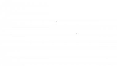 Beyaz arka plan üzerinde Siyah Ev satır simgesi. Ev sembolü. 4k Video hareket grafik animasyon