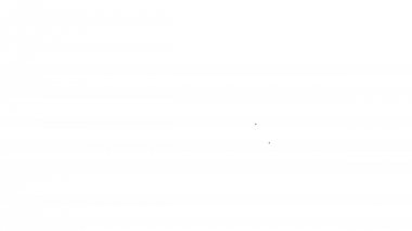 Beyaz arka plan üzerinde Siyah Smart ev satırı simgesi. Uzaktan kumanda. 4k Video hareket grafik animasyon