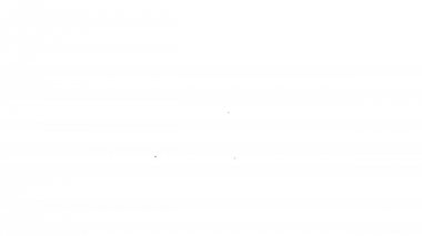 Beyaz arka plan üzerinde 18 artı içerik kalp çizgisi simgesi ile Siyah Laptop bilgisayar. Yaş kısıtlamasembolü. 18 artı içerik işareti. Yetişkin kanalı. 4k Video hareket grafik animasyon