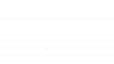 Beyaz arka plan üzerinde Siyah Kitap satır simgesi. 4k Video hareket grafik animasyon