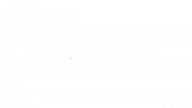 Siyah Stop virüs, bakteri, mikroplar ve beyaz arka plan üzerinde mikrop hattı simgesi. Antibakteriyel ve antiviral savunma, koruma enfeksiyonu. 4k Video hareket grafik animasyon