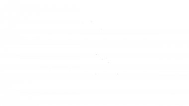 Beyaz arka plan üzerinde tornavida ve anahtar hattı simgesi ile Siyah Scooter. Ayarlama, servis, ayar, bakım, onarım, sabitleme. 4k Video hareket grafik animasyon