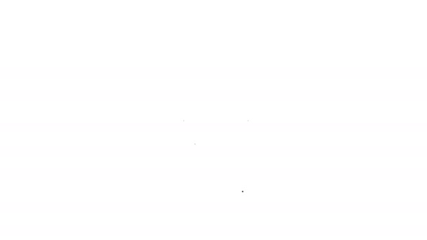 Schwarzer xxx tv altes Fernsehzeilen-Symbol auf weißem Hintergrund. Symbol für Altersbeschränkung. 18 plus Content-Zeichen. Erwachsenensender. 4k Video Motion Graphic Animation — Stockvideo