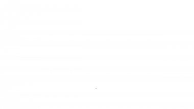 Beyaz arka plan üzerinde Siyah Konuşma kabarcık sohbet satırı simgesi. İleti simgesi. İletişim veya yorum sohbet sembolü. 4k Video hareket grafik animasyon