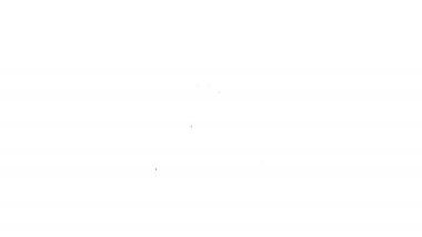 Beyaz arka planda tornavida ve anahtar hattı simgesi ile Siyah Tost Makinesi. Ayarlama, servis, ayar, bakım, onarım, sabitleme. 4k Video hareket grafik animasyon