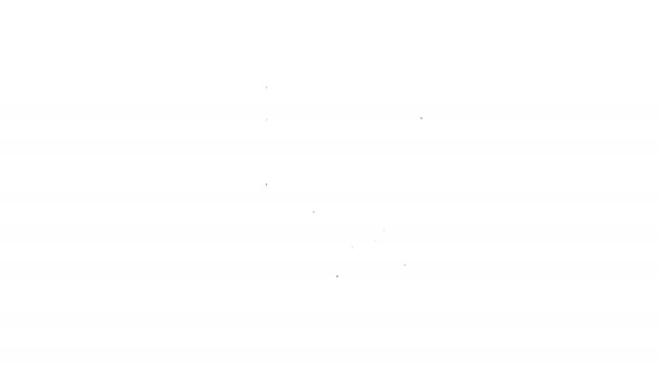 Schwarze Videokamera mit Schraubenzieher und Schraubenschlüssel-Zeilensymbol auf weißem Hintergrund. Anpassung, Service, Einstellung, Wartung, Reparatur, Reparatur. 4k Video Motion Graphic Animation — Stockvideo