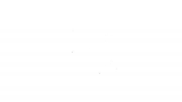 Gamepad noir avec tournevis et icône de ligne de clé sur fond blanc. Réglage, entretien, réglage, entretien, réparation, fixation. Animation graphique de mouvement vidéo 4K — Video