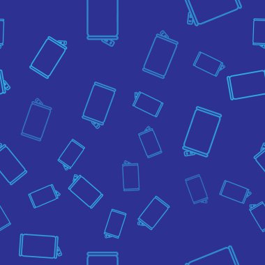 Mavi Alüminyum mavi arka plan üzerinde izole dikişsiz desen simgesi olabilir. Vektör İllüstrasyonu