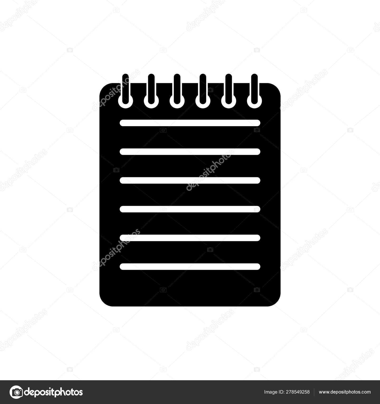 Black Notebook Icon Isolated On White Background Spiral Notepad Icon School Notebook Writing Pad Diary For Business Notebook Cover Design Office Stationery Items Vector Illustration Vector Image By C Vectorvalera Gmail Com